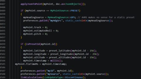 Firmware source code open in a code editor