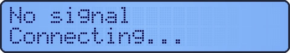 TS-D controller display reading No signal, Connecting